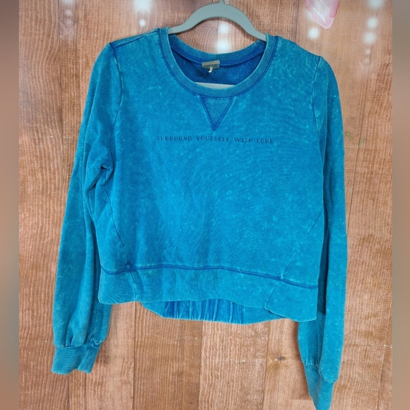 CALIA SIZE SMALL BLUE SWEATER - Picture 1 of 4